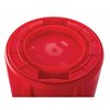 Rubbermaid Commercial 32 gal Round Trash Can, Red, Open Top, Plastic FG263200RED